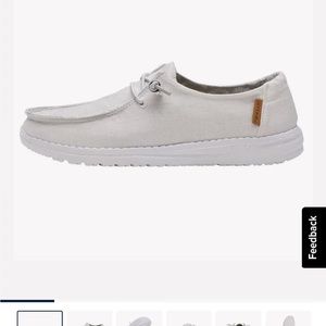 Nwt white womens hey dude